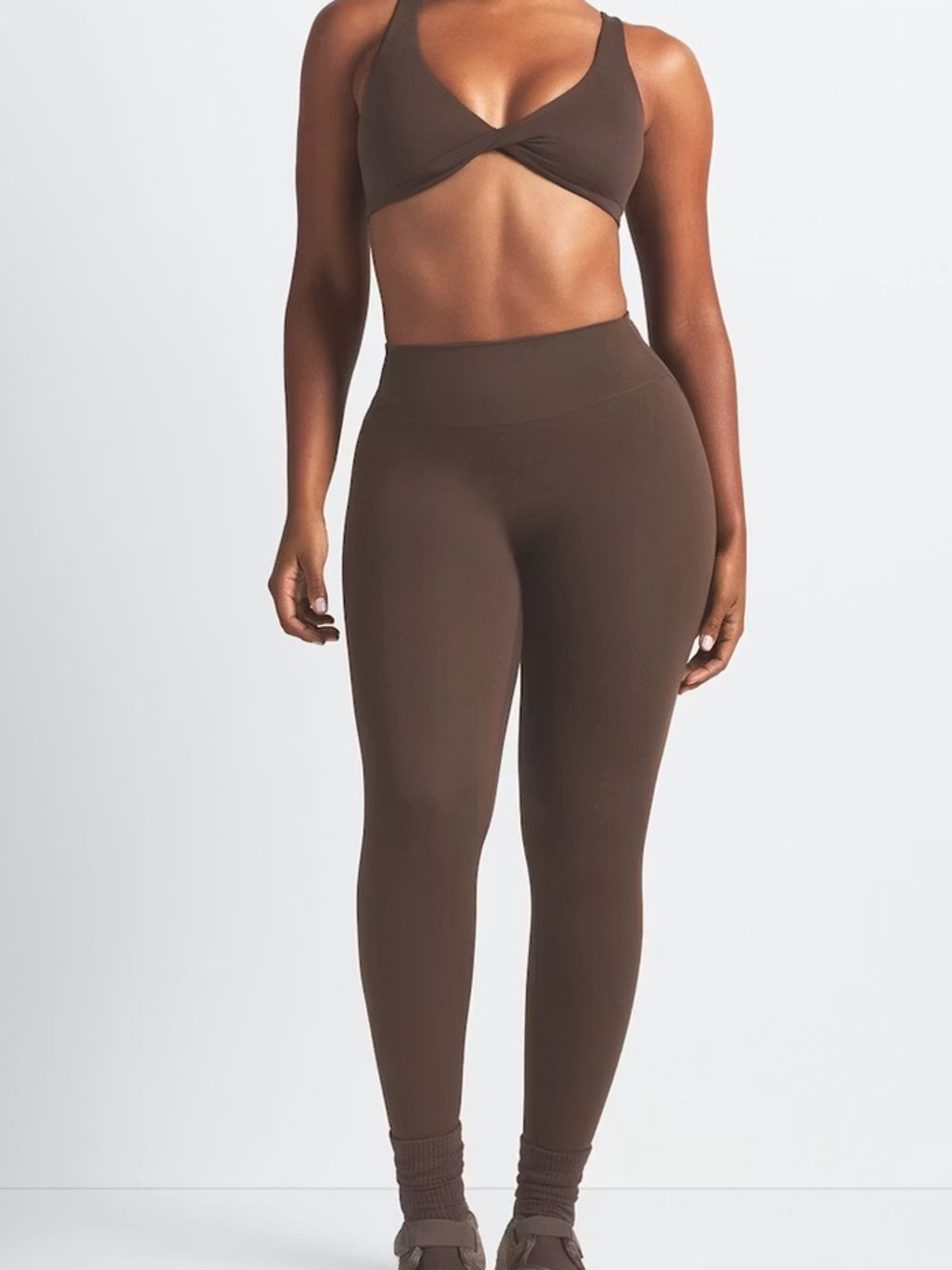 Skims X NIKE Women’s High-Waist Leggings in Espresso Brown